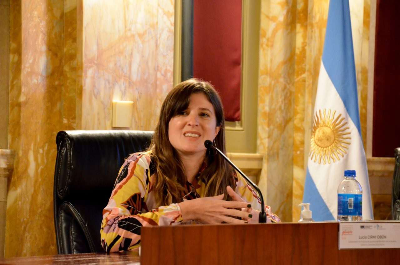 Lucía Cirmi Obón, subsecretaria de Políticas de Igualdad.