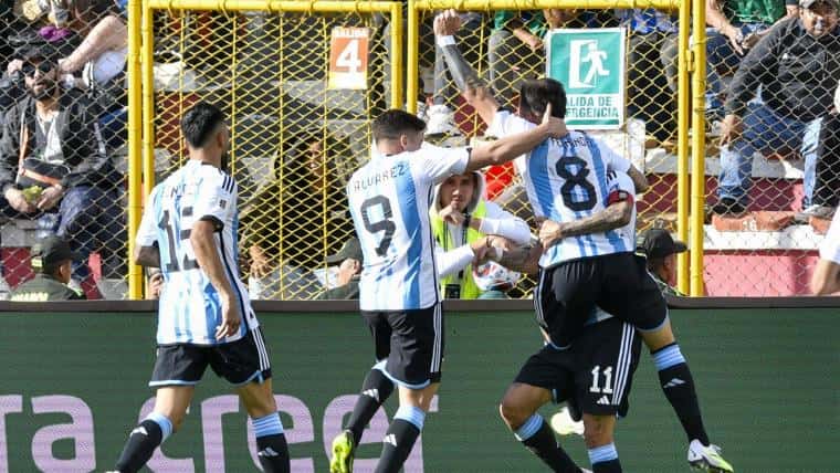 Sin Messi en cancha, Argentina dio catedra en la altura.