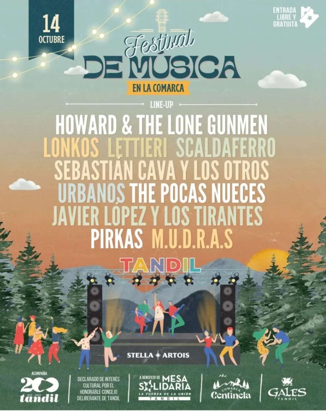 El line up del festival "En la Comarca"