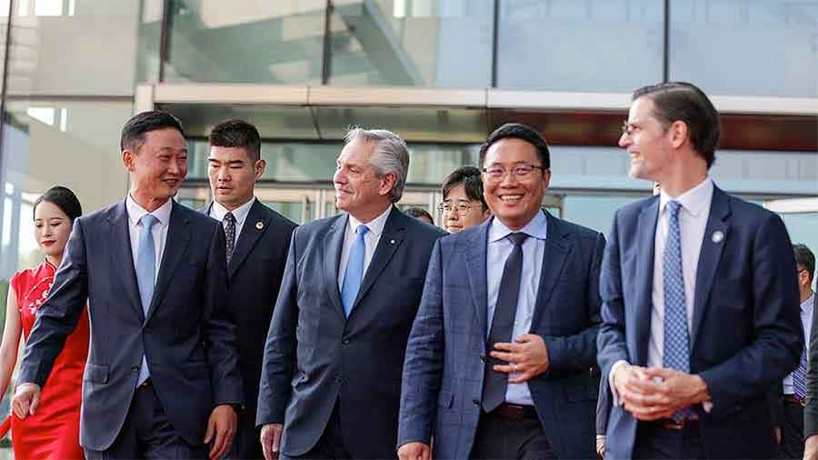 El Presidente se reunió con empresarios en su tercer día de visita a China