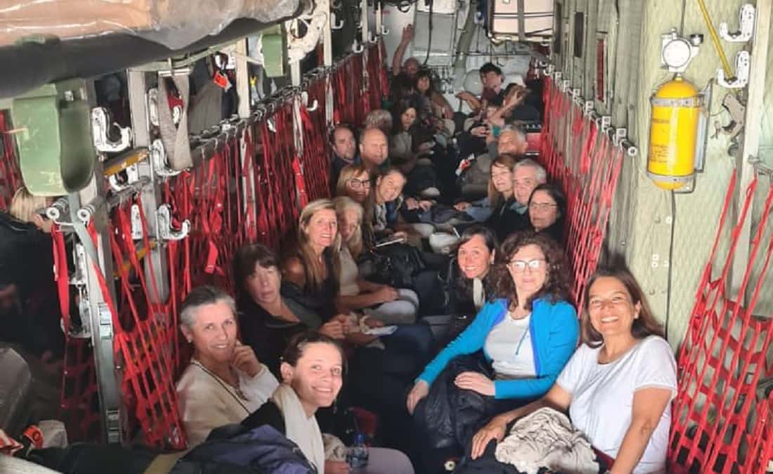 "Regreso Seguro" trasladó este viernes 197 argentinos desde Tel Aviv a Roma