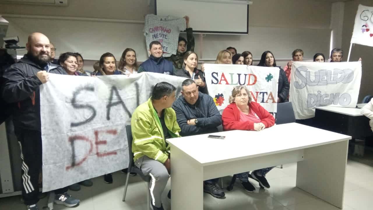 Trabajadores del SISP brindaron una conferencia de prensa en el Hospital de Niños