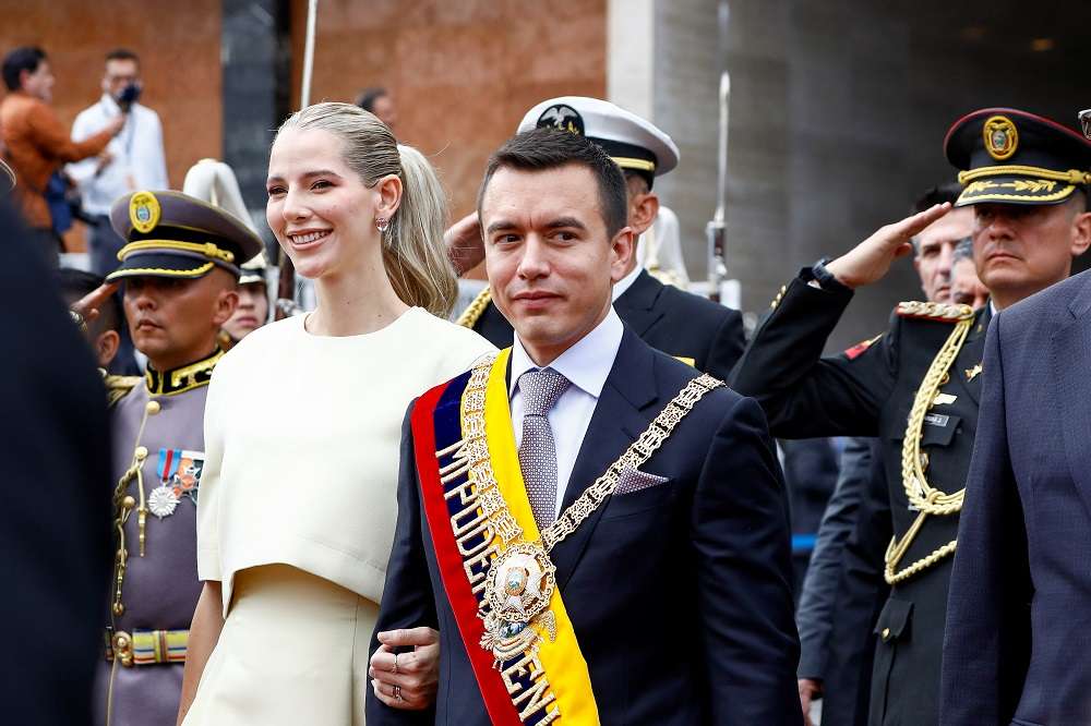 El empresario Daniel Noboa juró como mandatario en Ecuador