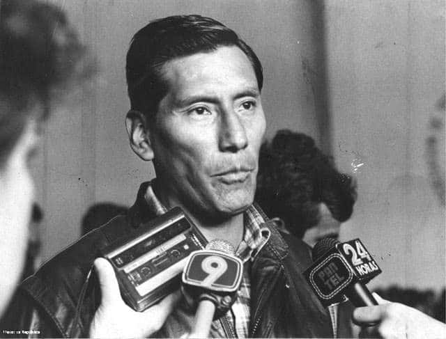 Pedro Huilca fue asesinado a balazos en la calle en 1992.
