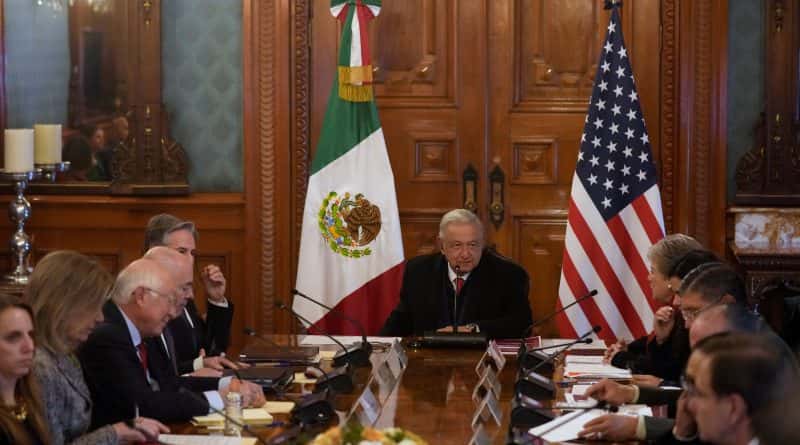 López Obrador se reunió con autoridades norteamericanas.