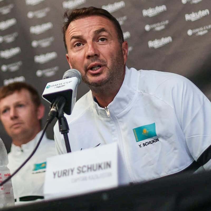 Schukin es el capitán kazajo de Copa Davis.