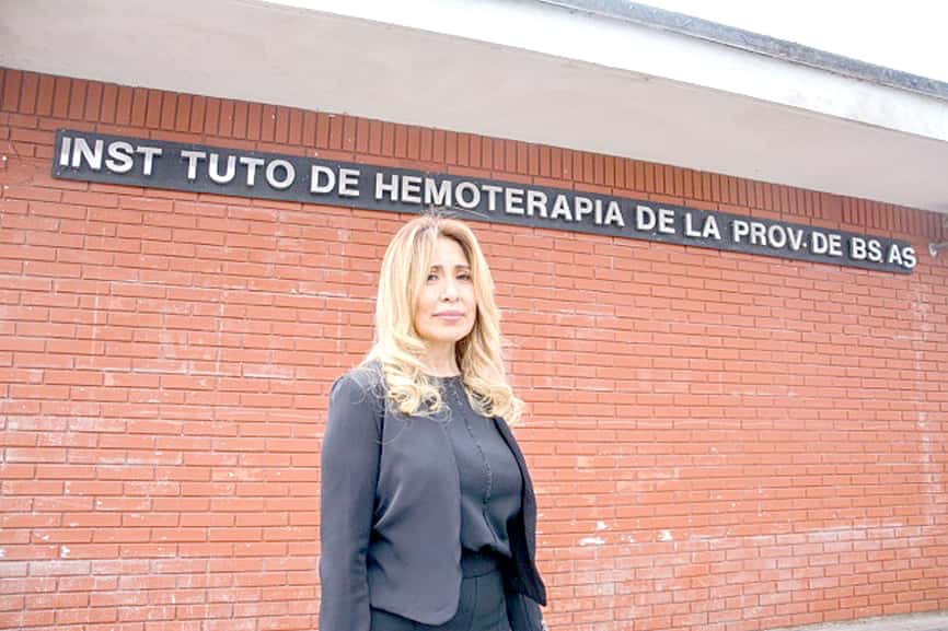 FOTO SANGRE 



Laura González, directora ejecutiva del Instituto Provincial de Hemoterapia.