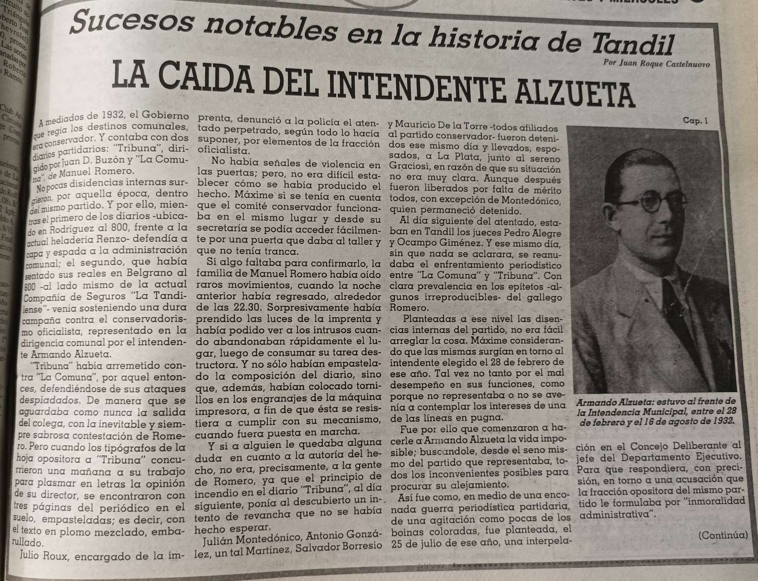 La caída del intendente Alzueta - Cap. 1