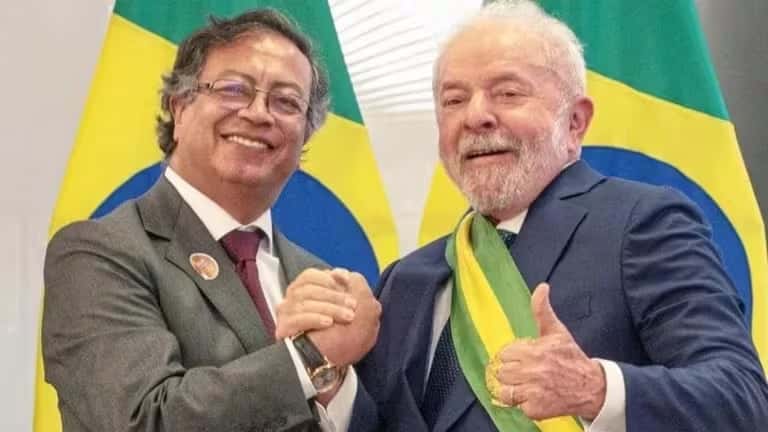 Gustavo Petro y Lula.