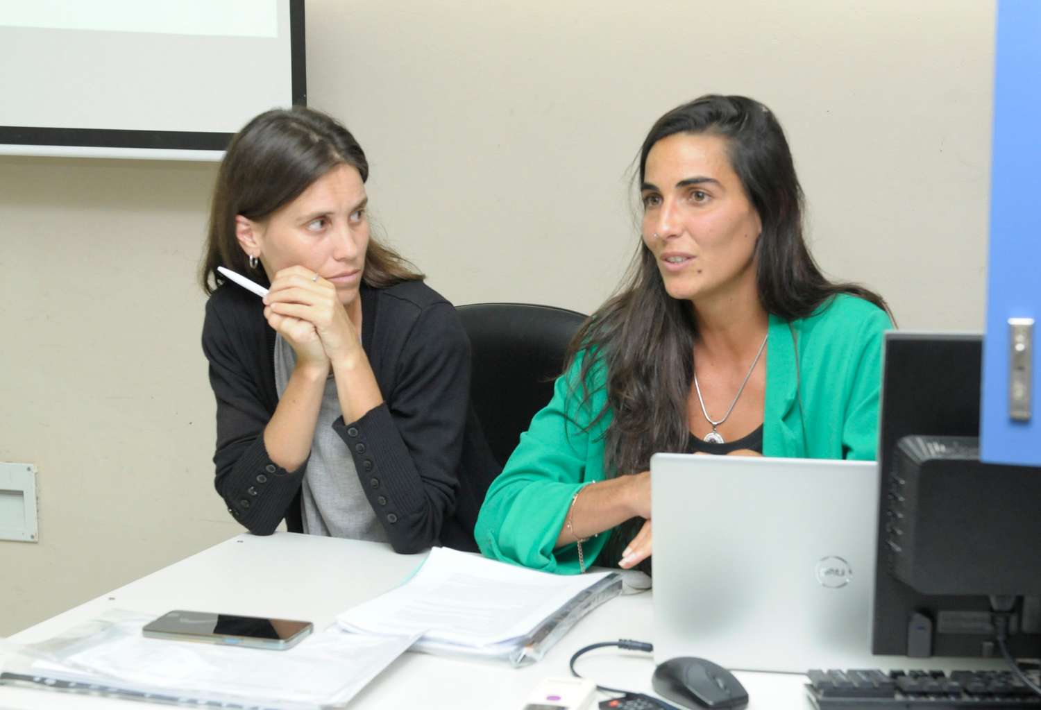 Silvana Cetrone y Agustina Salvi, coordinadoras de la Mesa.