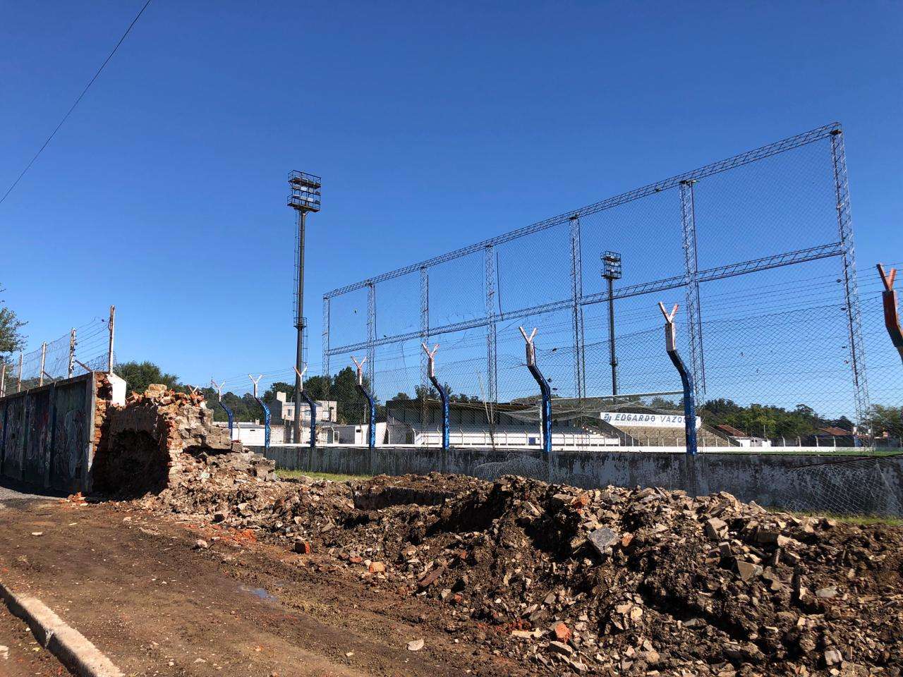 La obra del Estadio San Martín, ya en marcha.