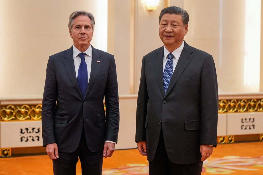 El secretario de Estado estadounidense Antony Blinken se reunió con el presidente chino Xi Jinping.