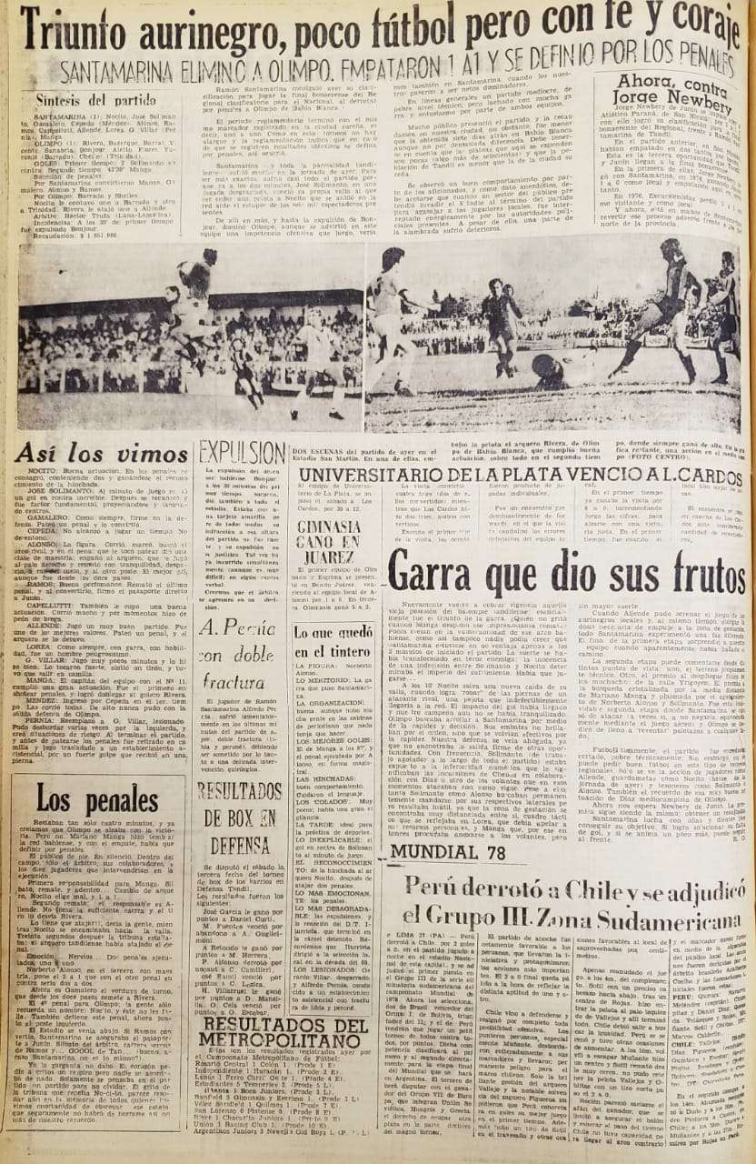 La cobertura de este Diario en la clasificación de Santamarina frente a Olimpo.
