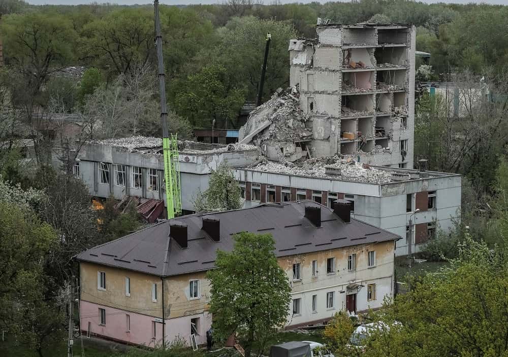 Rusia atacó con misiles a la ciudad ucraniana Chérnigov.