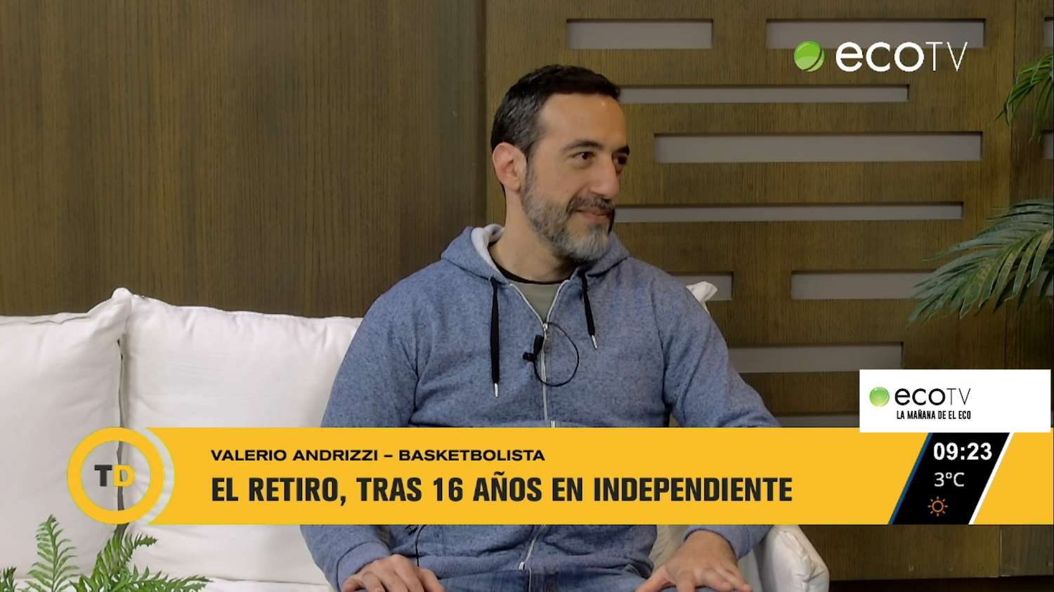 A los 48 años se retira el basquetbolista Valerio Andrizzi