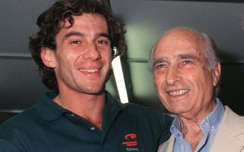Fangio y Senna entablaron una gran amistad que se fortaleció con el correr de los años.