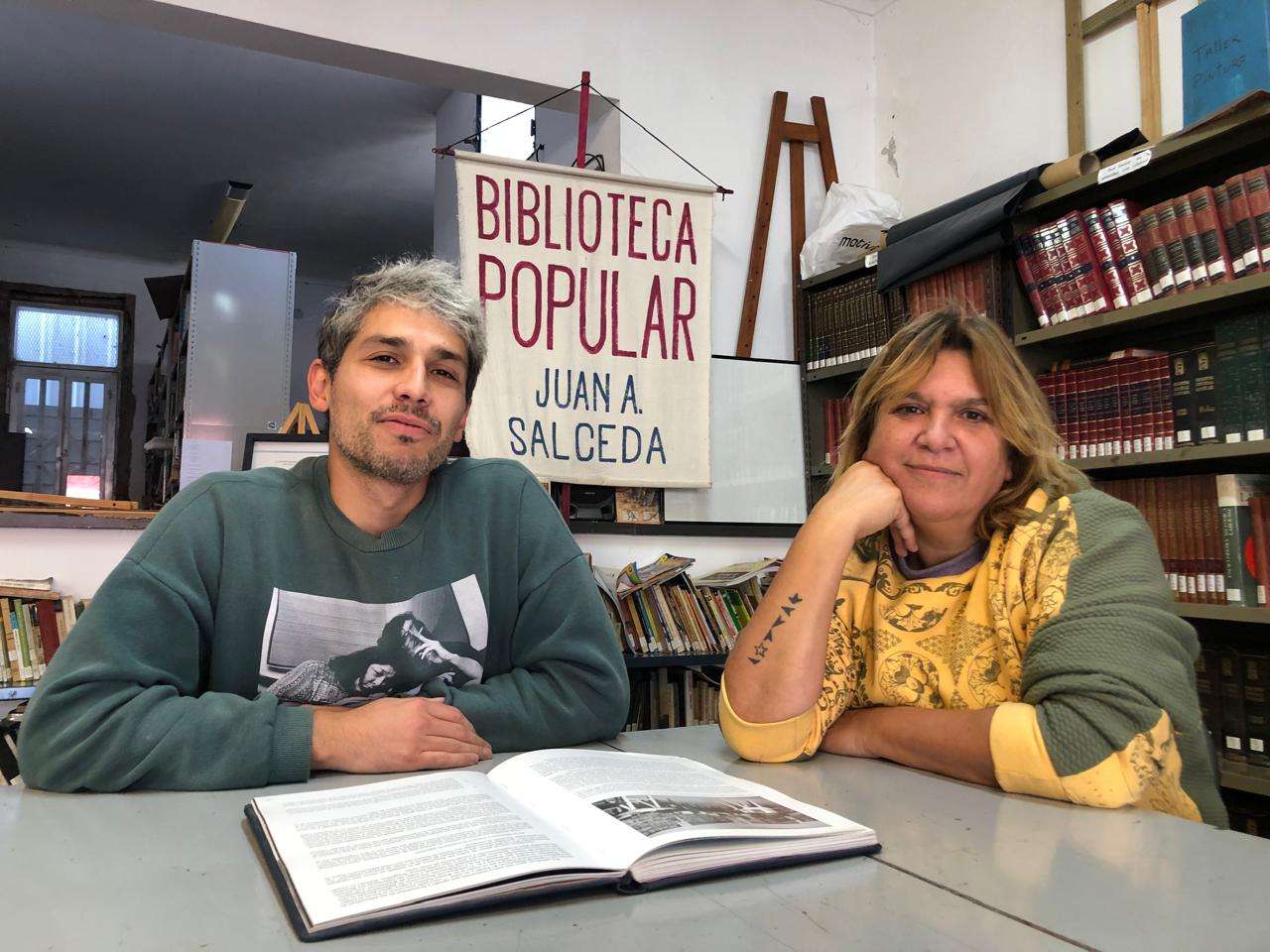 Daniel Fernández y María Salceda, presidente y vicepresidenta de la Biblioteca Salceda.