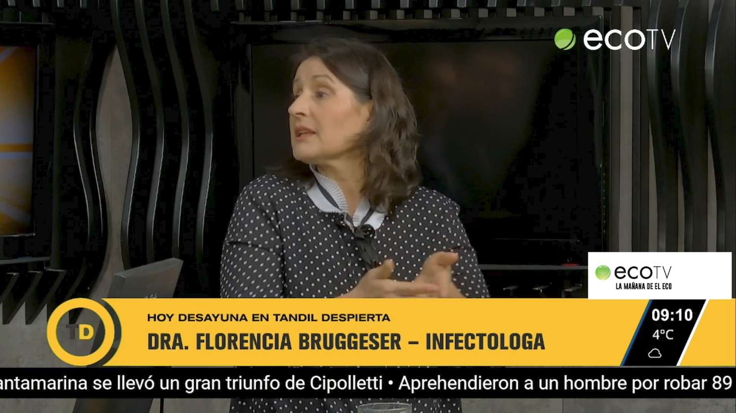 La médica infectóloga Florencia Bruggesser.