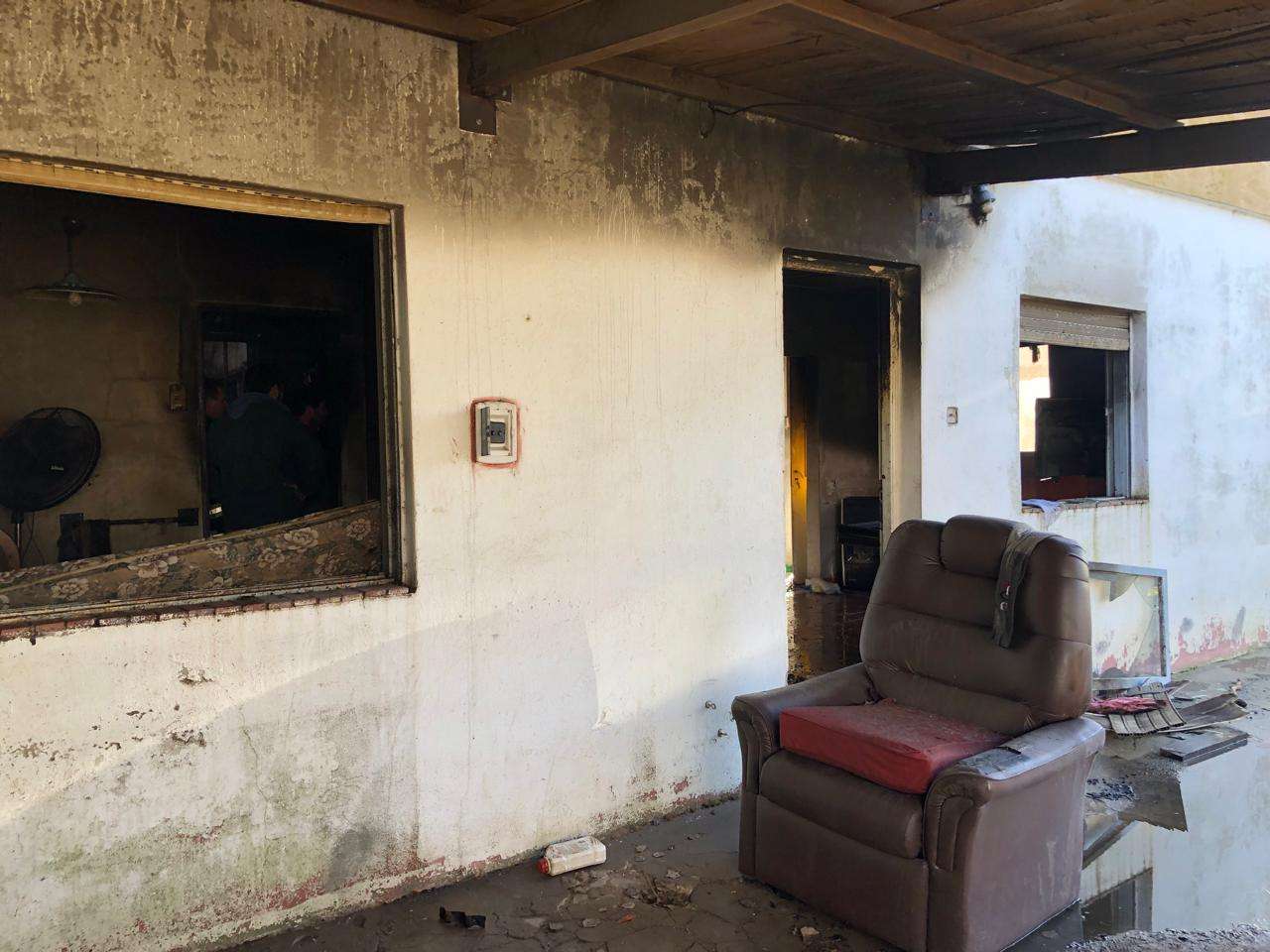 Ardió una vivienda ubicada en Fray Beltrán 271, en El Tropezón.