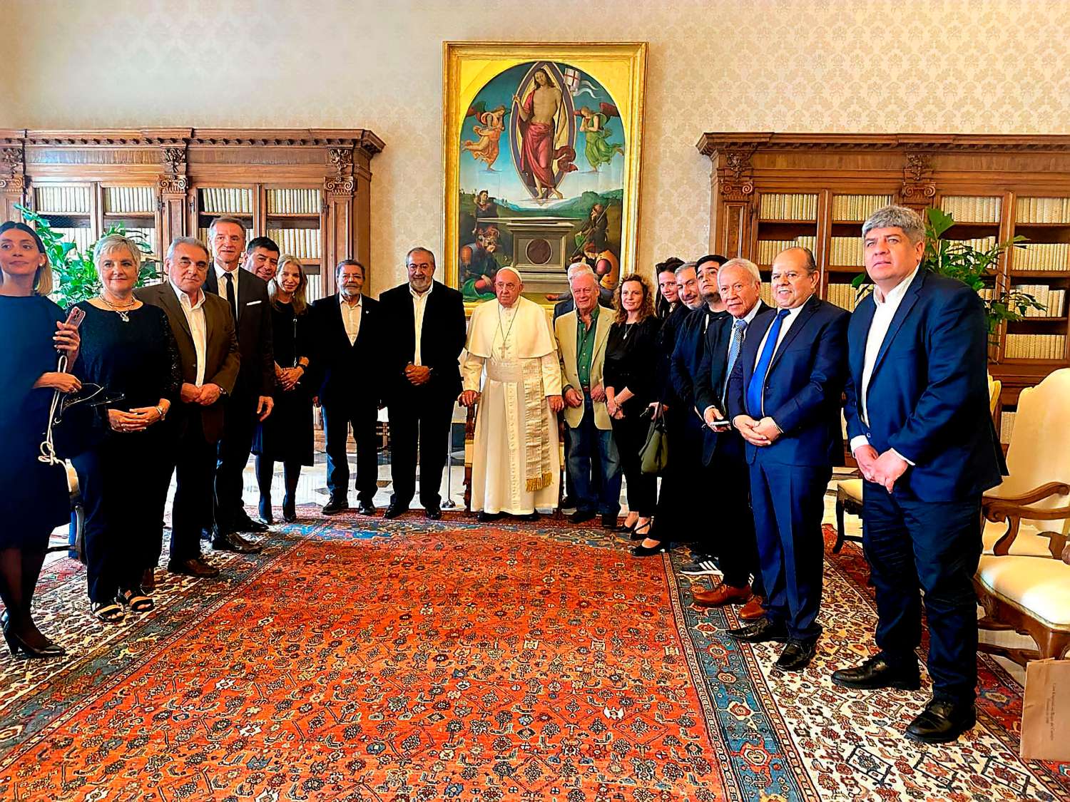 El Papa recibió a la CGT en el Vaticano y prometió una visita a la Argentina