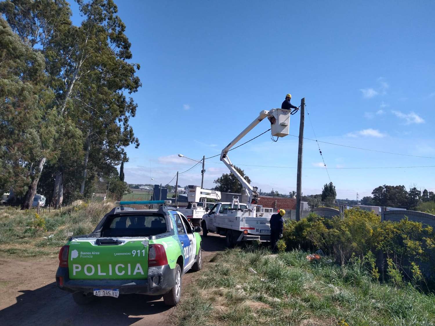 Volvieron a cortar conexiones clandestinas en la toma de La Movediza