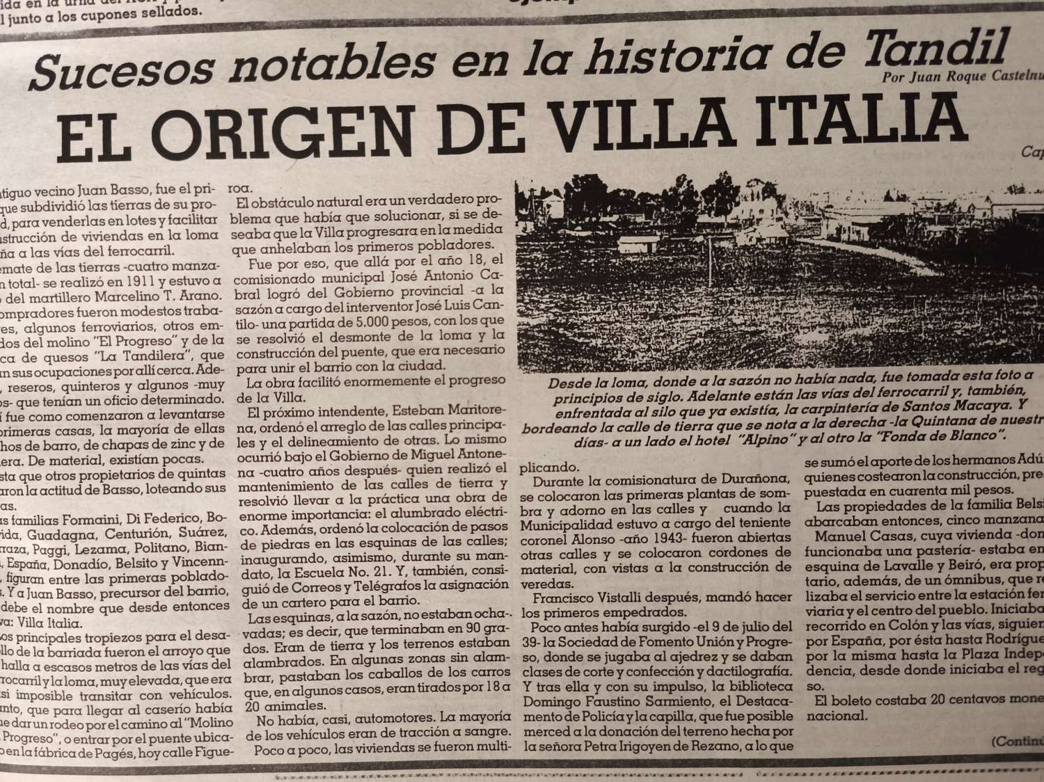 El origen de Villa Italia - Cap. 1