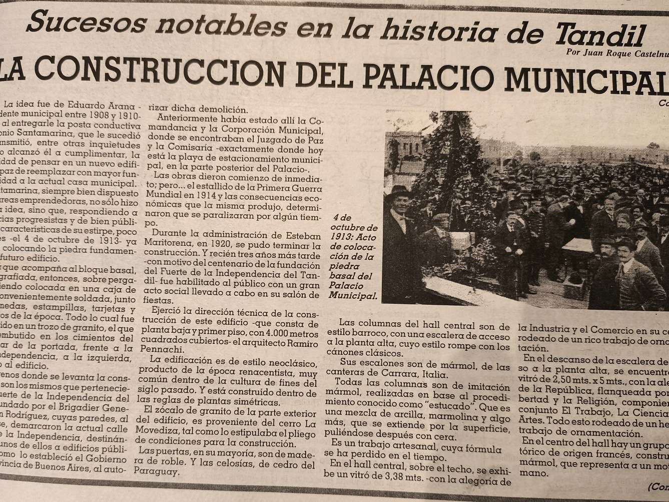 La construcción del Palacio Municipal - Cap. 1