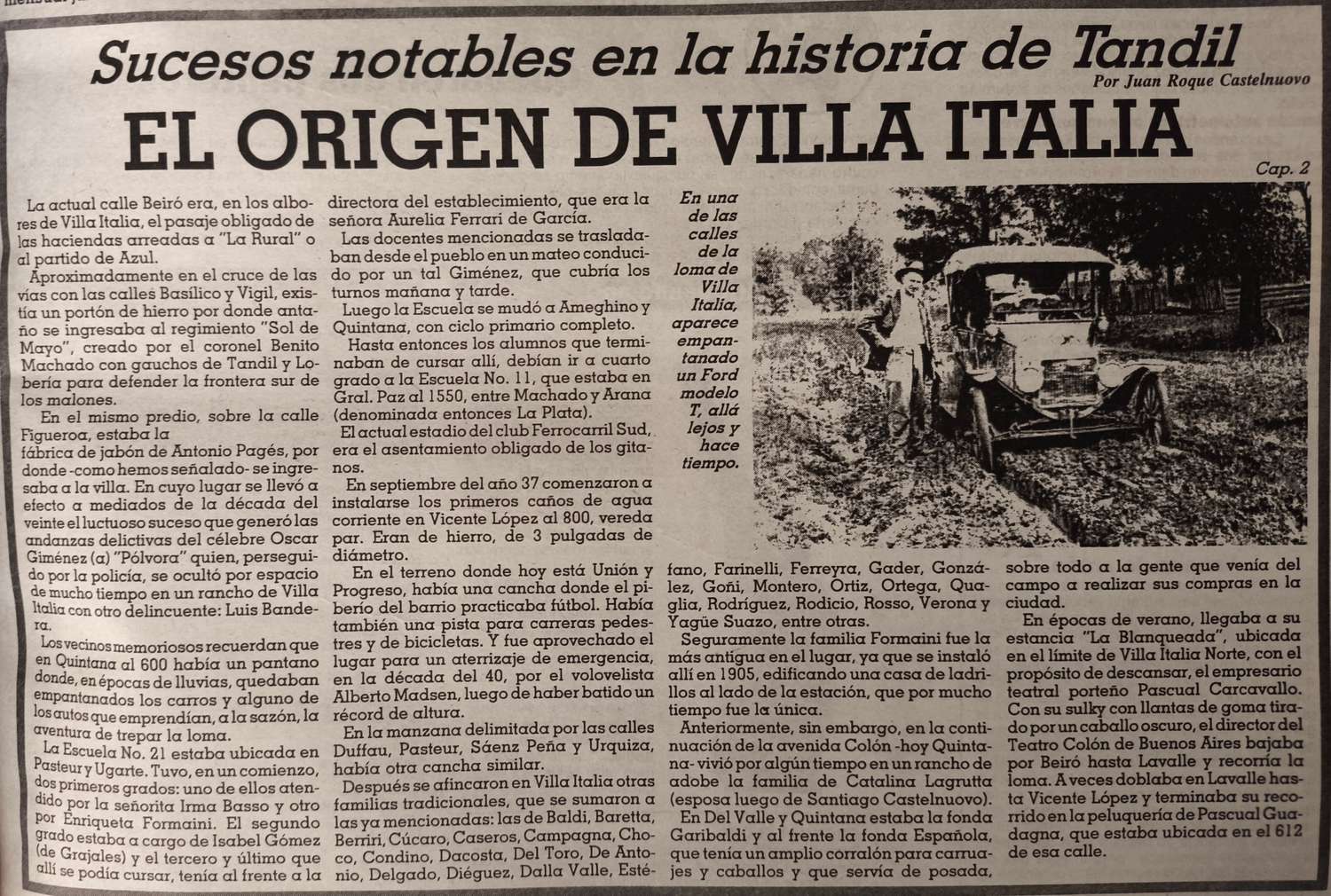 El origen de Villa Italia - Cap. 2