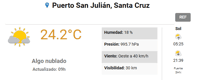 Un verano atípico: Puerto San Julián con más calor que Tandil