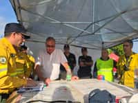 Lunghi sobrevoló en helicóptero la zona afectada: "El incendio está controlado"