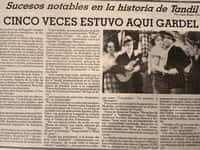 Cinco veces estuvo aquí Gardel