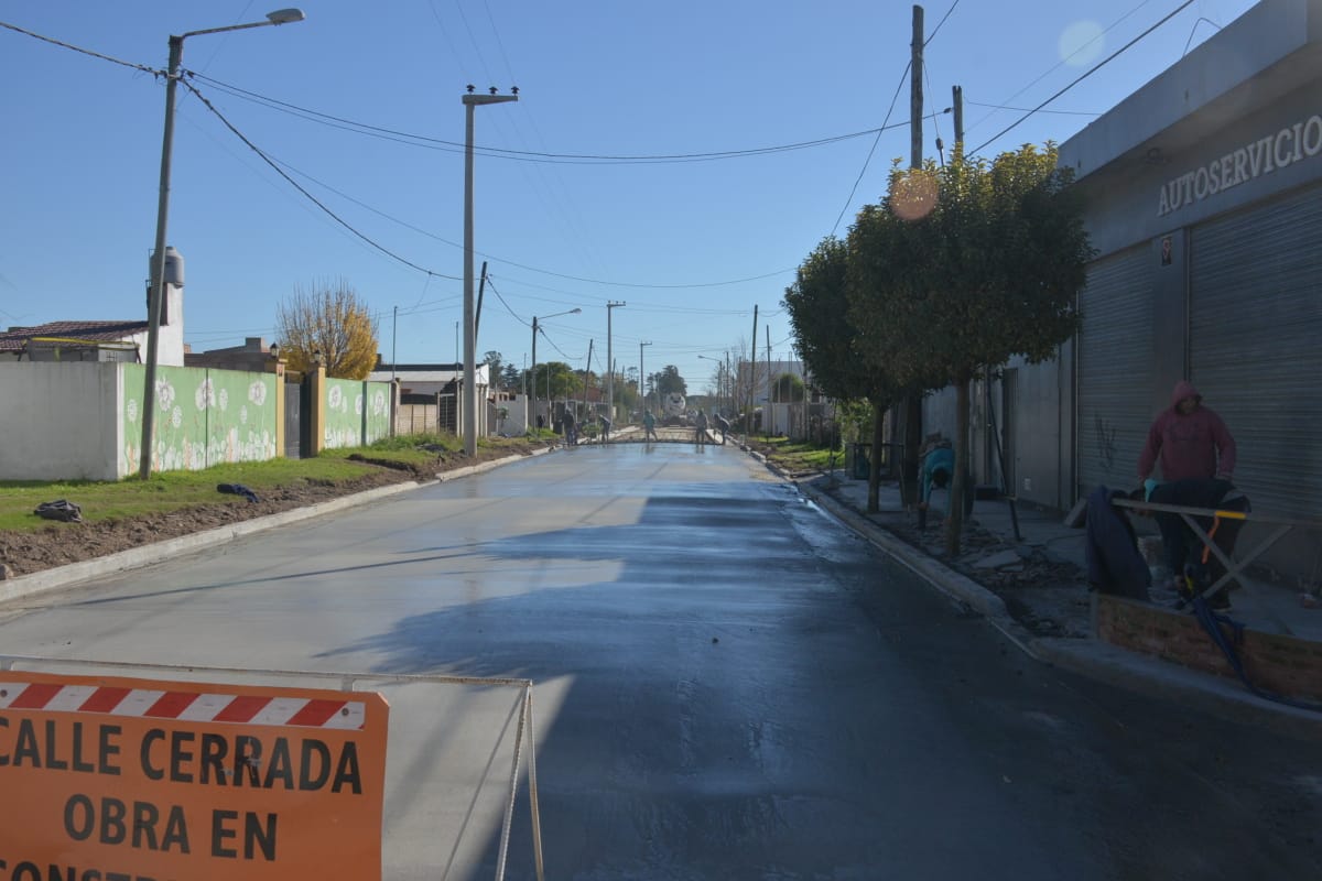 El Municipio avanza con obras de pavimento en varias zonas