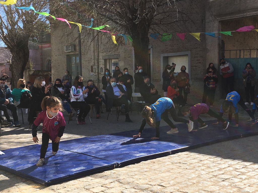 Lunghi participó del acto por el décimo aniversario del CEF 162