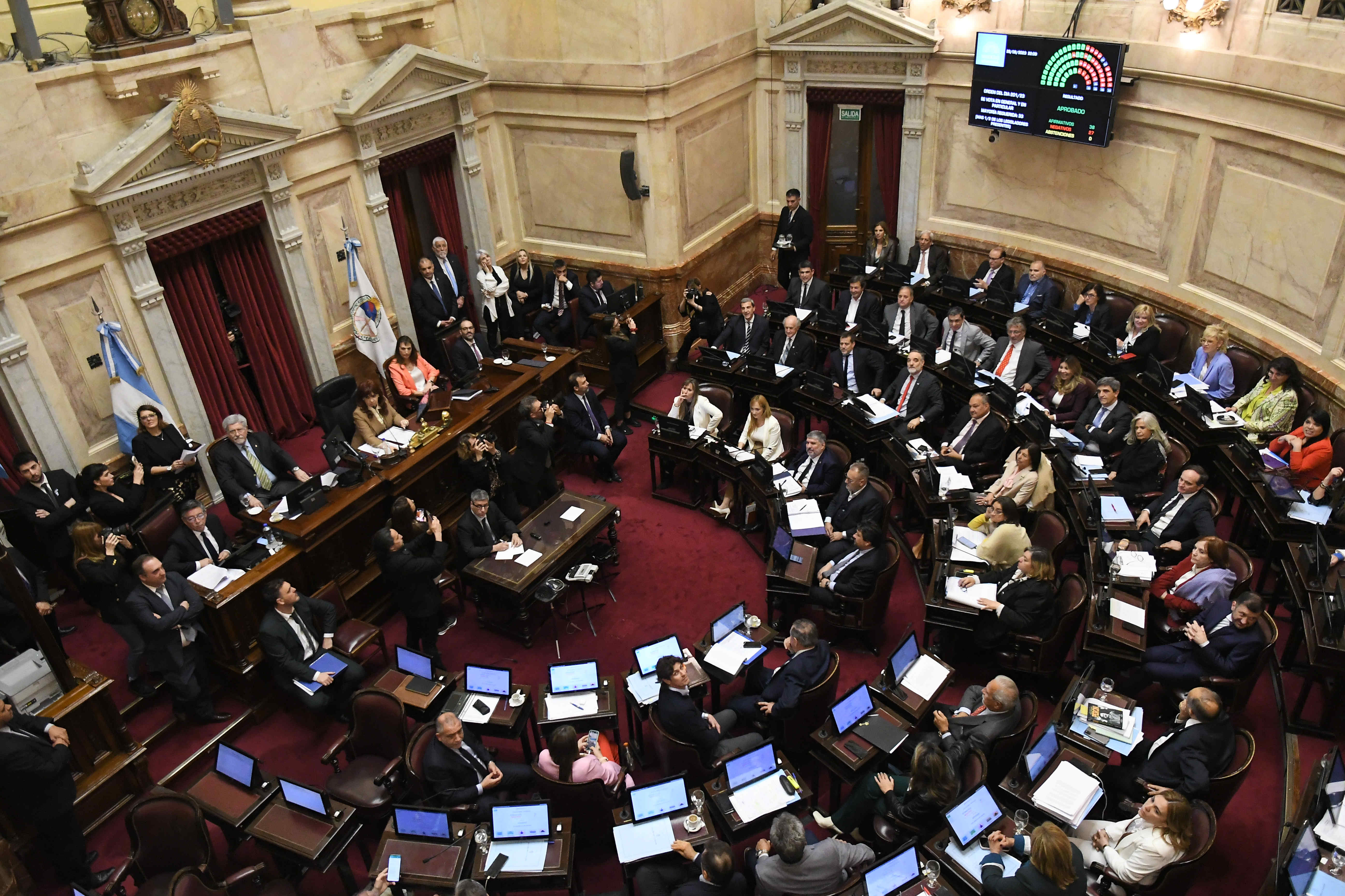 EN VIVO: el Senado inició el debate de la Ley Bases