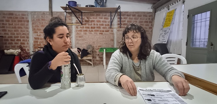 Sara Mileo y Brenda Di Spalatro, referentes de Vientos de Libertad.