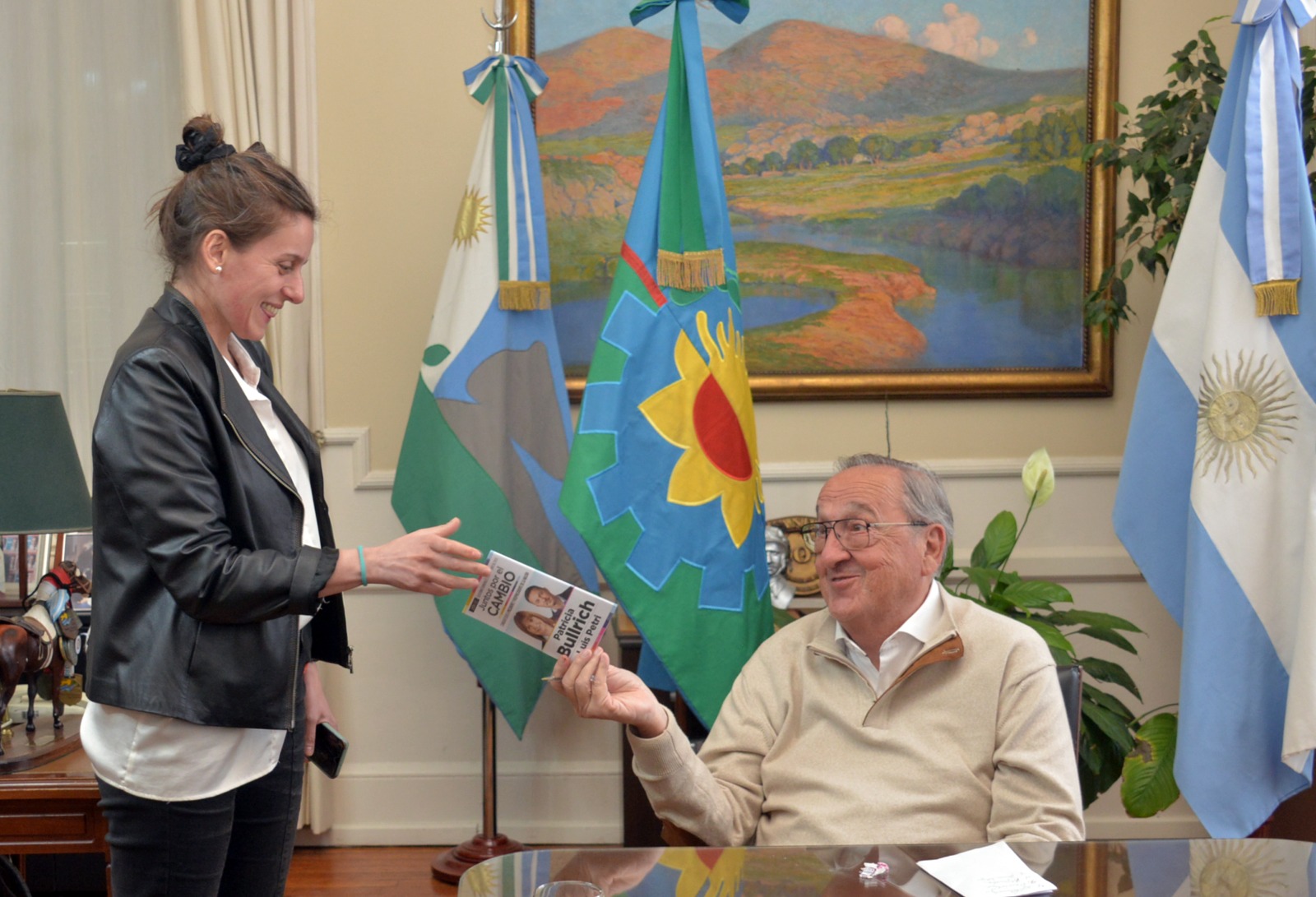 Lunghi y su última entrevista en campaña.