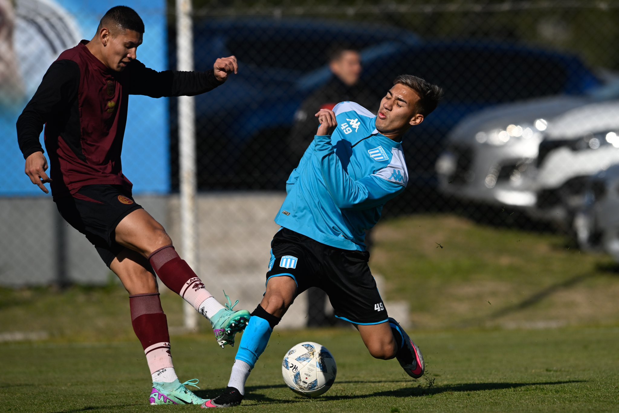 Racing ensayó con Lanús