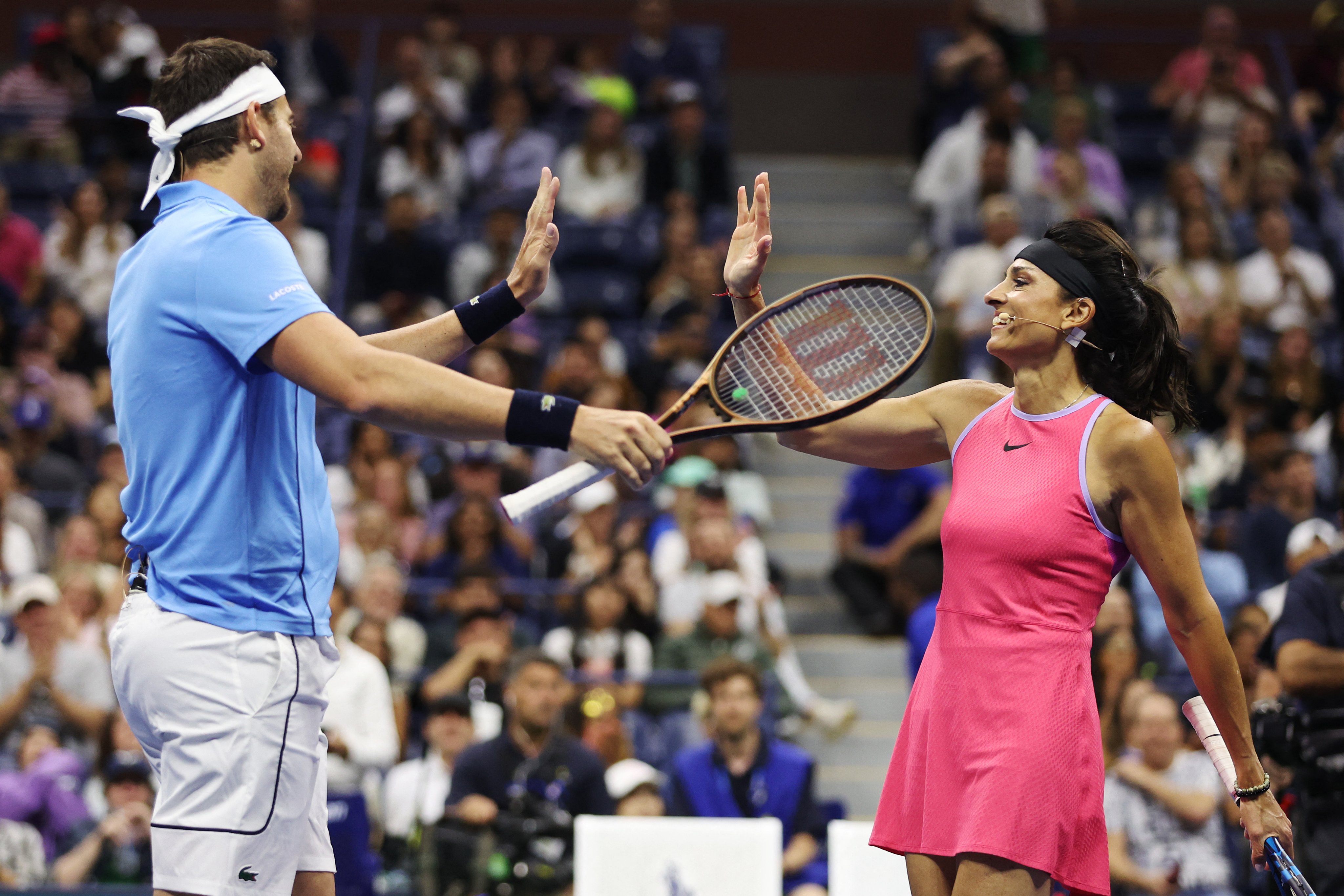 Del Potro y Sabatini juntos en Nueva York.