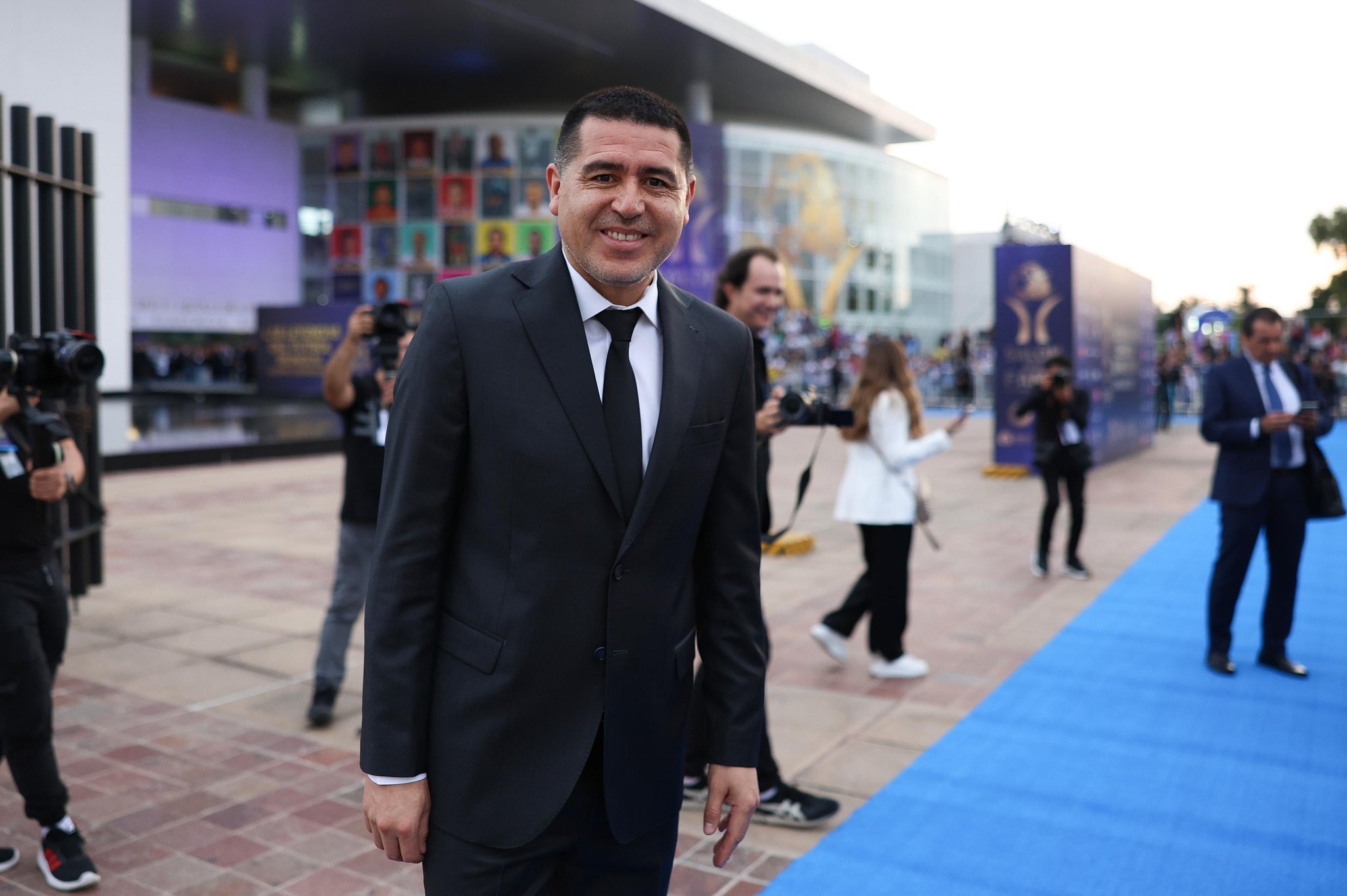 Riquelme se emocionó en su discurso