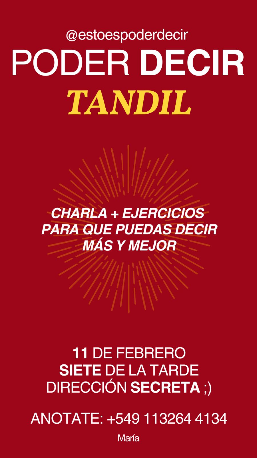poder decir