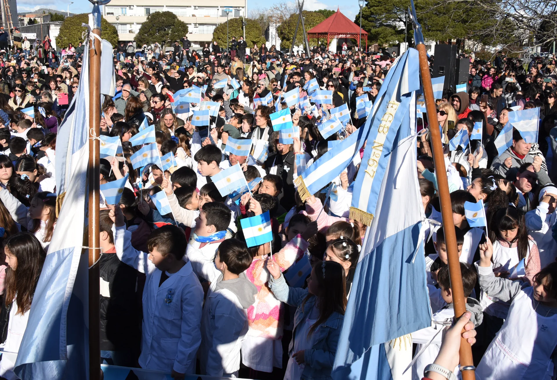 Some 850 students swore loyalty to the Flag